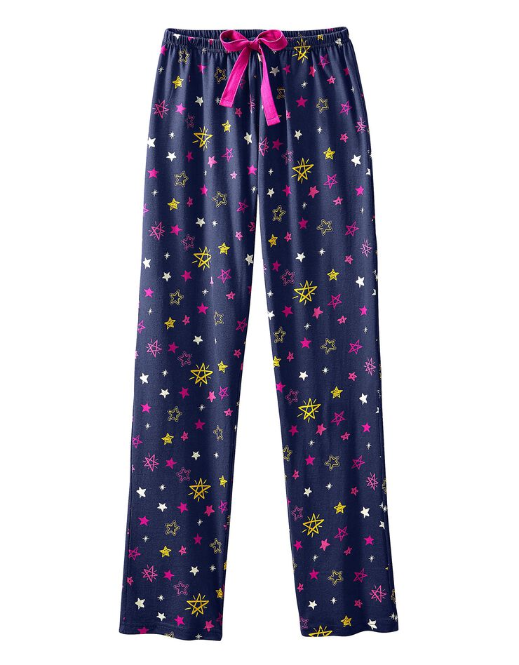 Pantalon de pyjama imprimé étoiles Estrella - coton (marine)