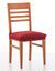 Housse extensible motif jacquard "serpentins" sp&eacute;ciale assise de chaise - lot de 2 (rouge)