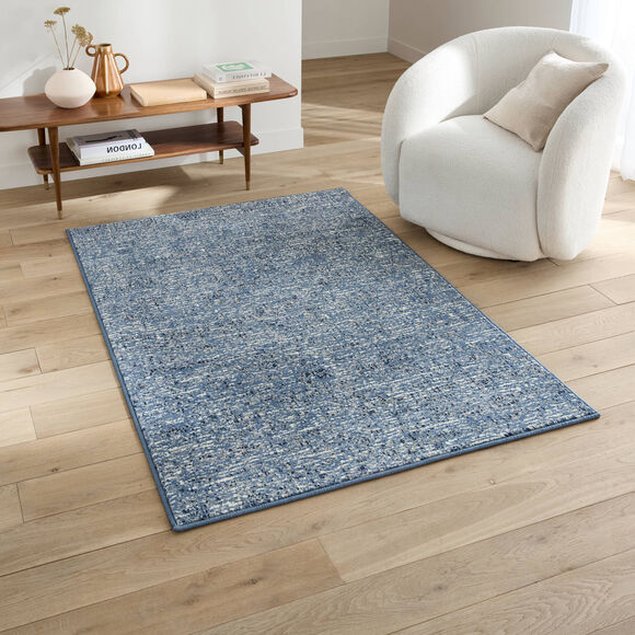 Tapis d&eacute;coratif chin&eacute; (bleu)