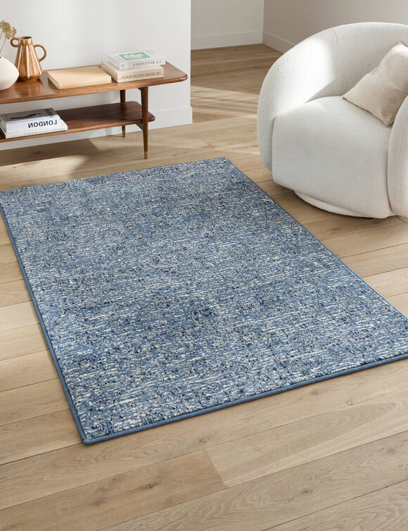 Tapis d&eacute;coratif chin&eacute; (bleu)