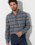 Chemise extra-longue carreaux flanelle (kaki)