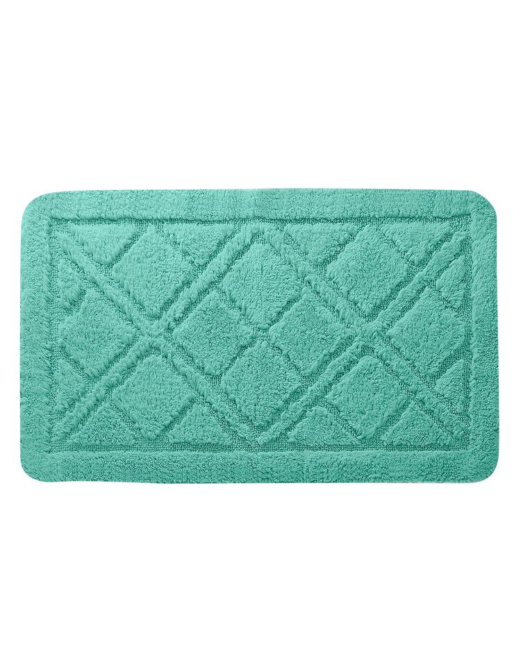 Tapis de bain losanges (menthe) Tapis de bain losanges (menthe)
