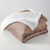 Couverture double face polaire et sherpa (taupe)