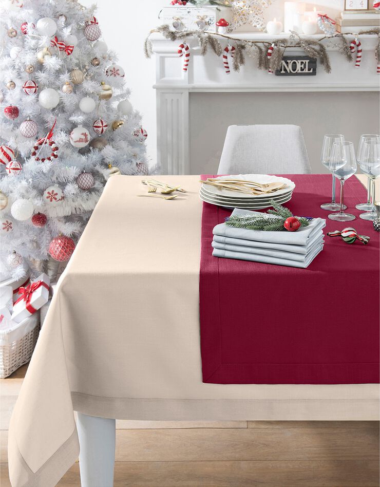 Nappe aspect lin (naturel) Nappe aspect lin (naturel)