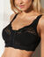 Soutien-gorge ouvert devant - sans armatures (noir)