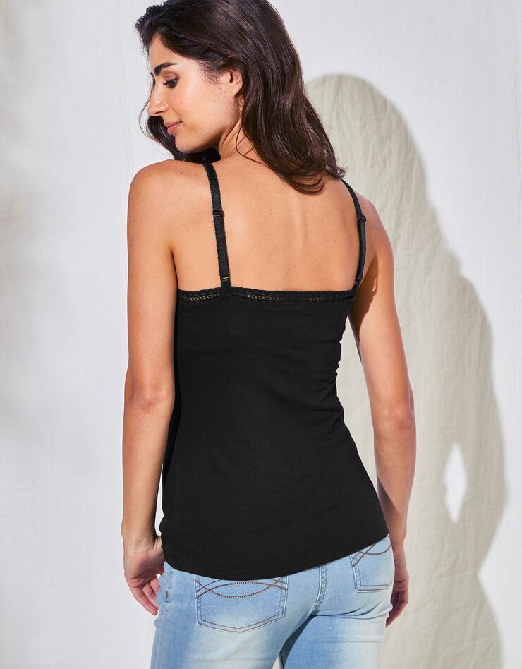 Caraco fluide coton et viscose (noir) Caraco fluide coton et viscose (noir)