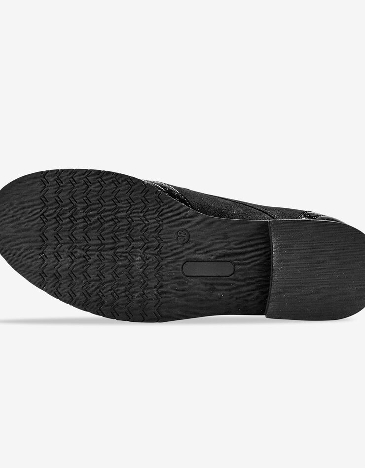 Derbies vernis bi-matière (noir) Derbies vernis bi-matière (noir)