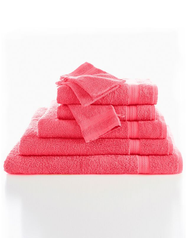 Eponge unie 420 g/m2 confort moelleux (corail)