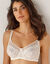 Soutien-gorge forme minimiseur en tulle brodé Oliena - avec armatures (ivoire)