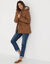 Parka déperlante doublée maille polaire (noisette)