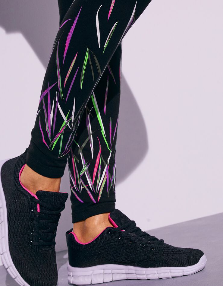 Legging imprimé graphique (noir / multicolore) Legging imprimé graphique (noir / multicolore)