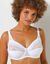 Soutien-gorge Coeur Crois&eacute; dentelle - avec armatures (blanc)