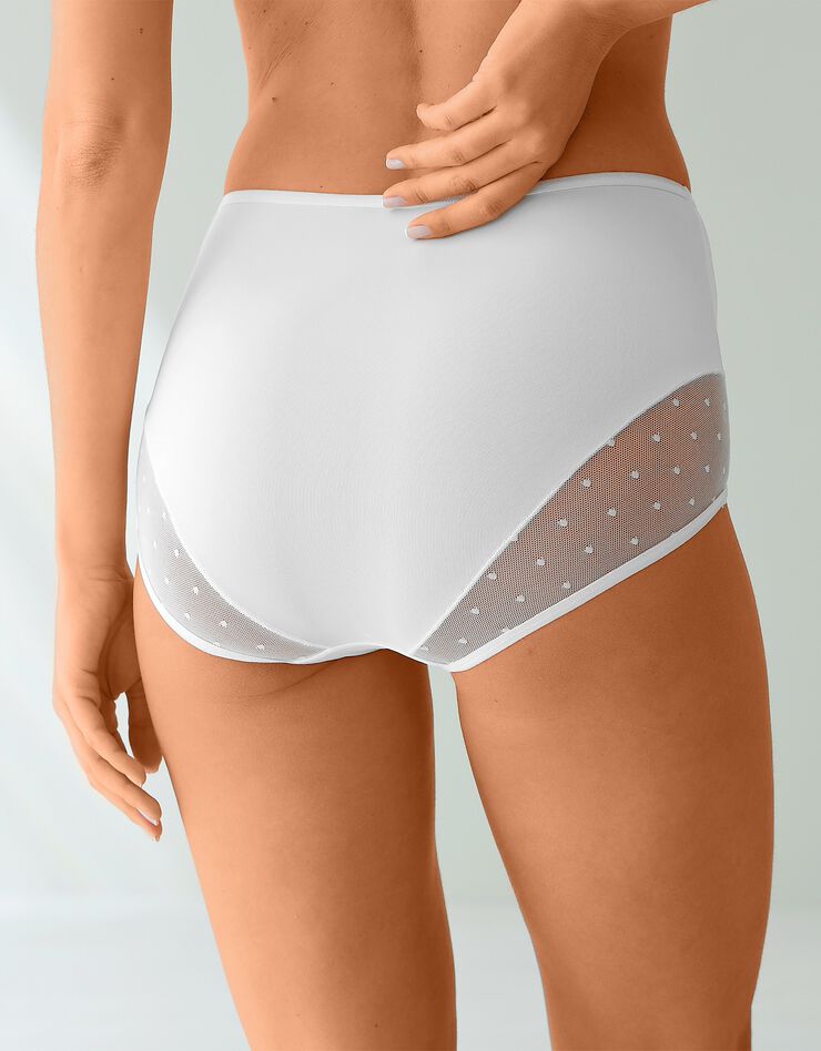 Culotte microfibre taille haute – lot de 2 (blanc) Culotte microfibre taille haute – lot de 2 (blanc)