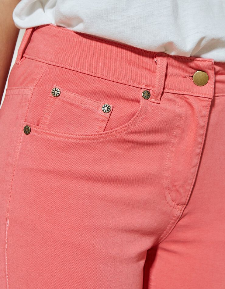 Pantalon fuselé 7/8 bi-stretch (corail) Pantalon fuselé 7/8 bi-stretch (corail)