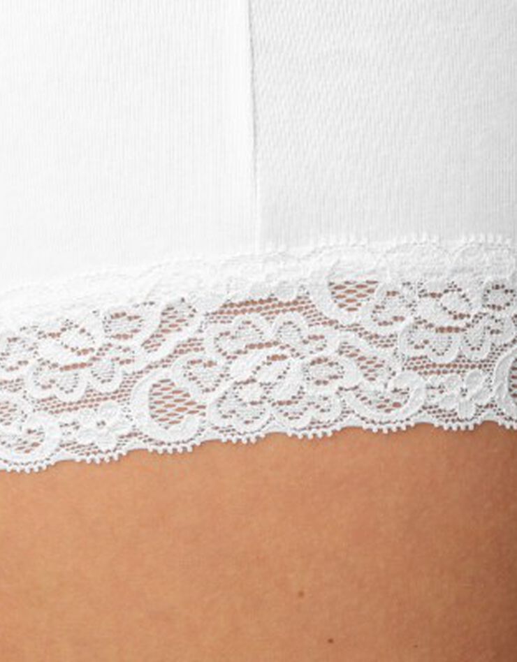 Boxer coton dentelle - lot de 2 (blanc) Boxer coton dentelle - lot de 2 (blanc)
