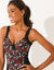 Maillot de bain 1 pièce Tarafa (noir / paprika)