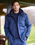 Parka imperméable doublée polaire à capuche (marine)