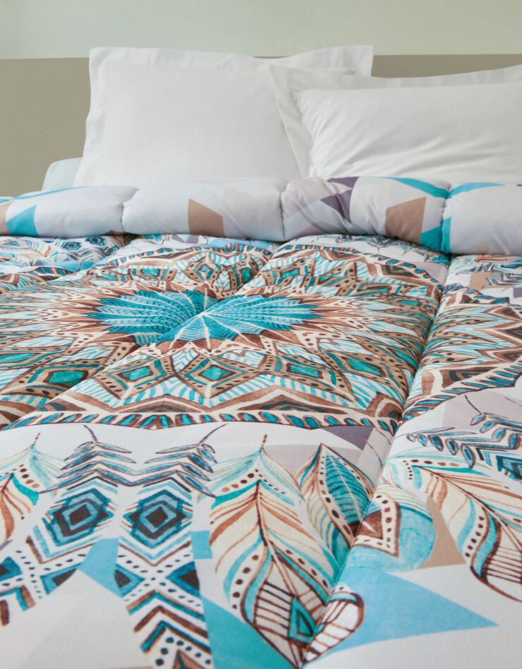 Couette microfibre imprimé Attrape-rêves 200g/m² (bleu)