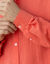 Chemise coton lin manches longues boutonnée (papaye)