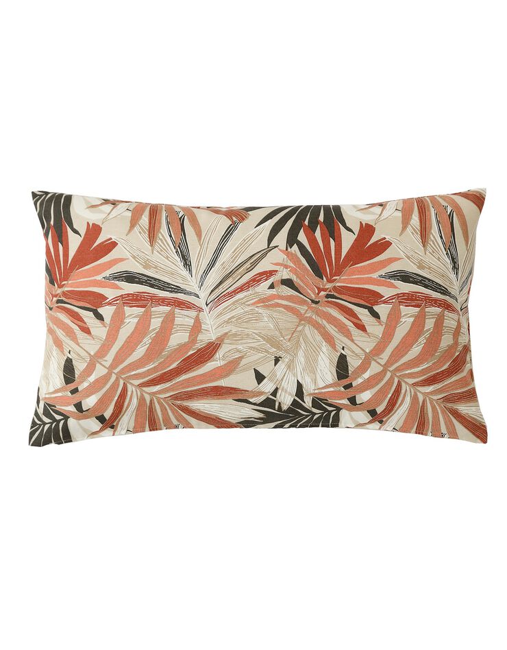 Housse de coussin imprimé feuillage - lot de 2 (rose / terracotta) Housse de coussin imprimé feuillage - lot de 2 (rose / terracotta)