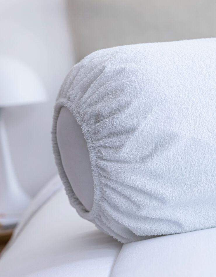 Sous-taie de traversin molleton absorbant - lot de 2 (blanc)