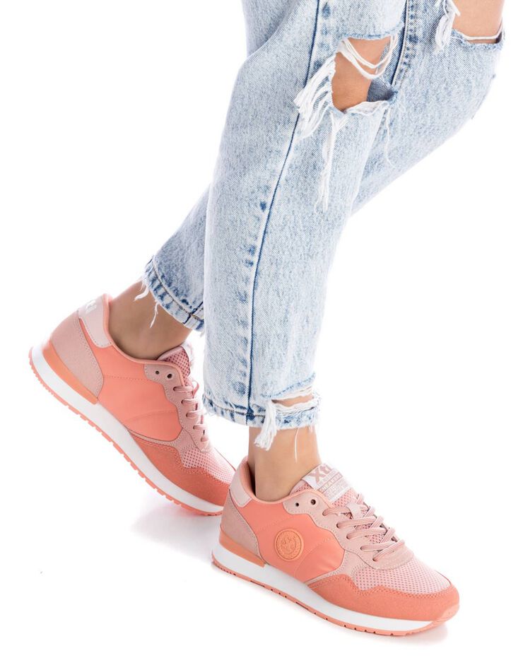 Baskets mode à lacets (corail)