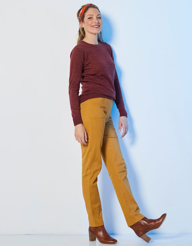 Pantalon coupe "boyfriend" ultra confort (curry) Pantalon coupe "boyfriend" ultra confort (curry)