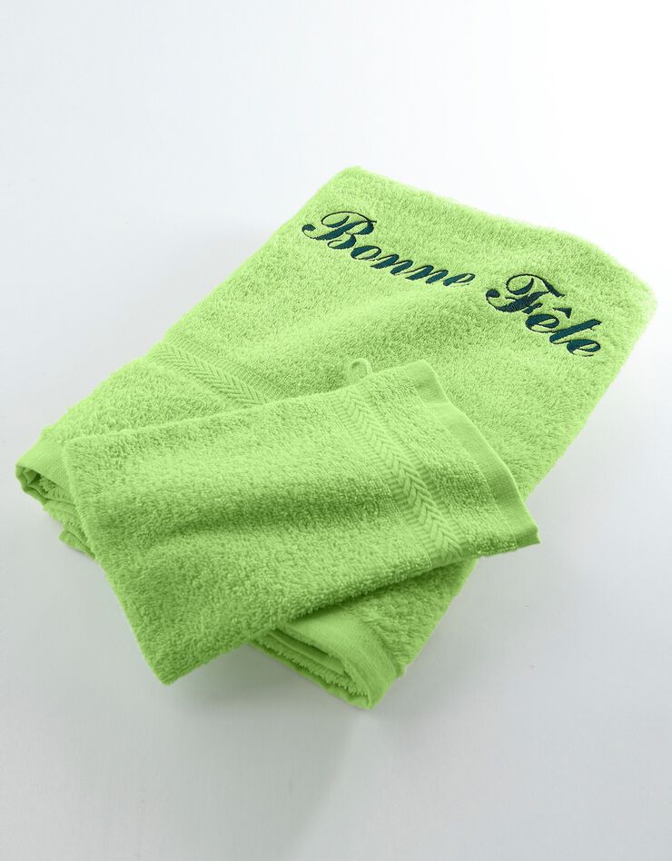 Serviette éponge personnalisable confort moelleux (anis) Serviette éponge personnalisable confort moelleux (anis)