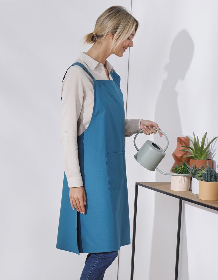 Tablier de cuisine japonais coton (bleu)