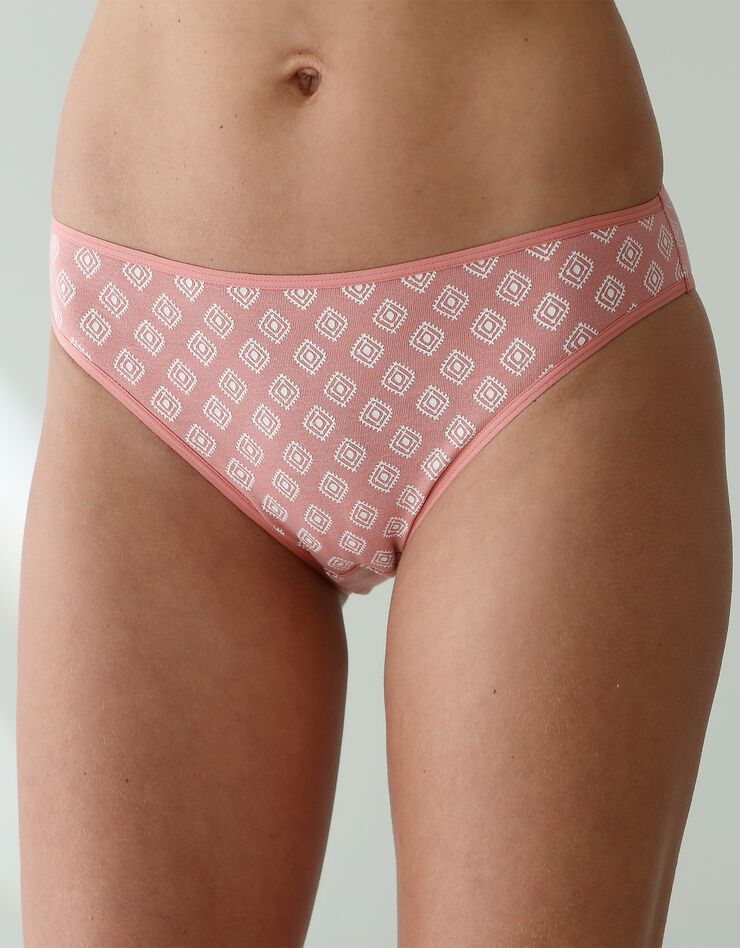 Culotte forme taï en coton extensible imprimées "losanges" – lot de 10 (poudre) Culotte forme taï en coton extensible imprimées "losanges" – lot de 10 (poudre)