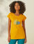 T-shirt de pyjama imprimé tropical (safran)