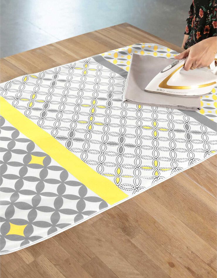 Nappe de repassage motif Marlow (gris/jaune) Nappe de repassage motif Marlow (gris/jaune)