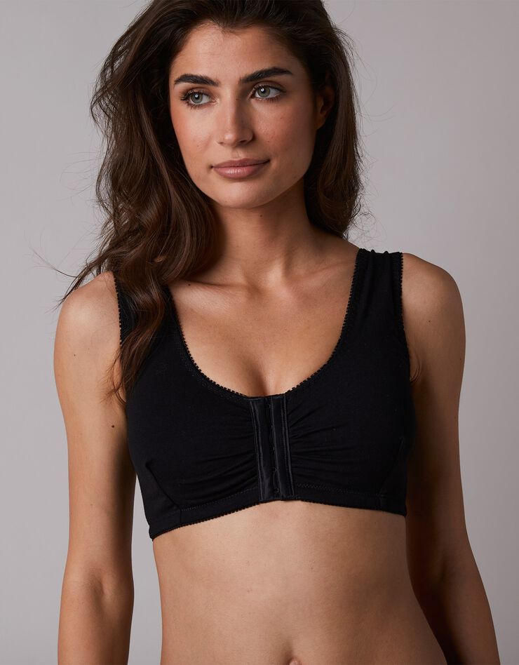 Soutien-gorge ouverture devant sans armatures - lot de 2 (noir) Soutien-gorge ouverture devant sans armatures - lot de 2 (noir)
