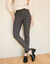 Legging &agrave; carreaux, fils tiss&eacute;s-teints (noir / gris)