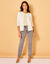 Cardigan boutonné, coton mélangé (blanc)