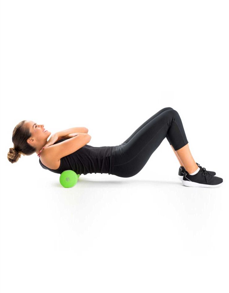 Rouleau d'auto-massage (vert/gris)
