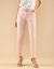 Pantalon droit avec ceinture à boucle  (bois de rose)