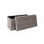 Banc-coffre pliable uni c&ocirc;tel&eacute; (gris)