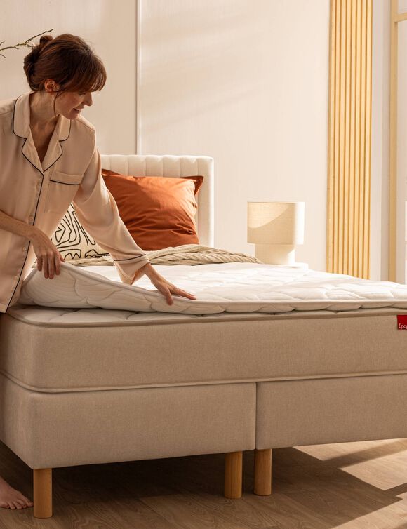 Surmatelas confort moelleux Ep&eacute;da (blanc)