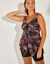 Haut de tankini asymétrique Sagua (noir / rose)