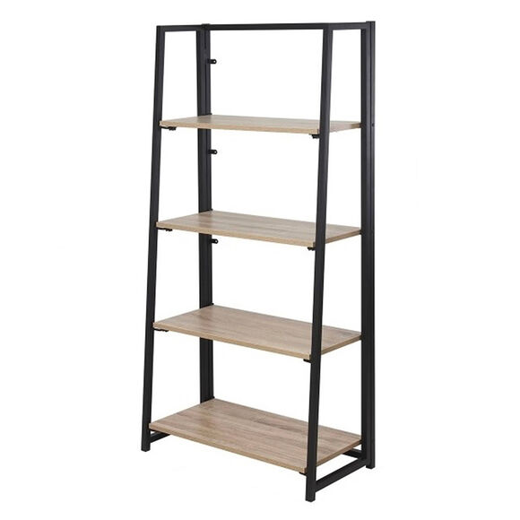 Etagère pliable STOCKIES style industriel - 4 niveaux (naturel)