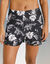 Short de bain flottant imprimé Tabika (noir / beige)