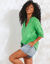 Tunique unie, gaze de coton (vert)