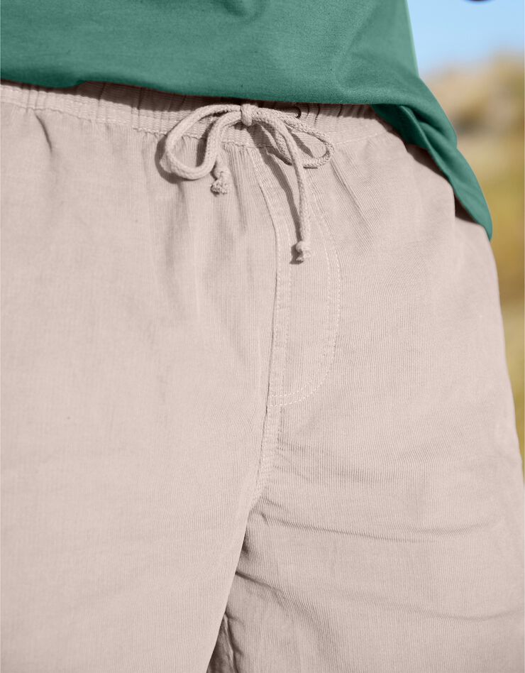 Bermuda en velours milleraies (beige) Bermuda en velours milleraies (beige)