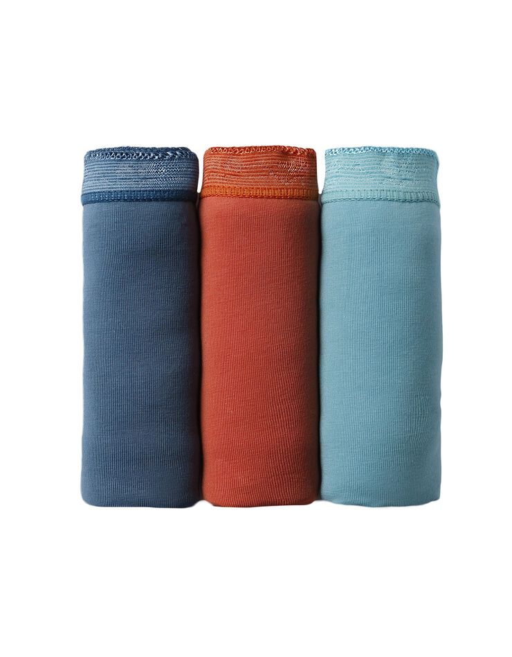 Culotte maxi basique - lot de 3 (orange + bleu + bleu canard)