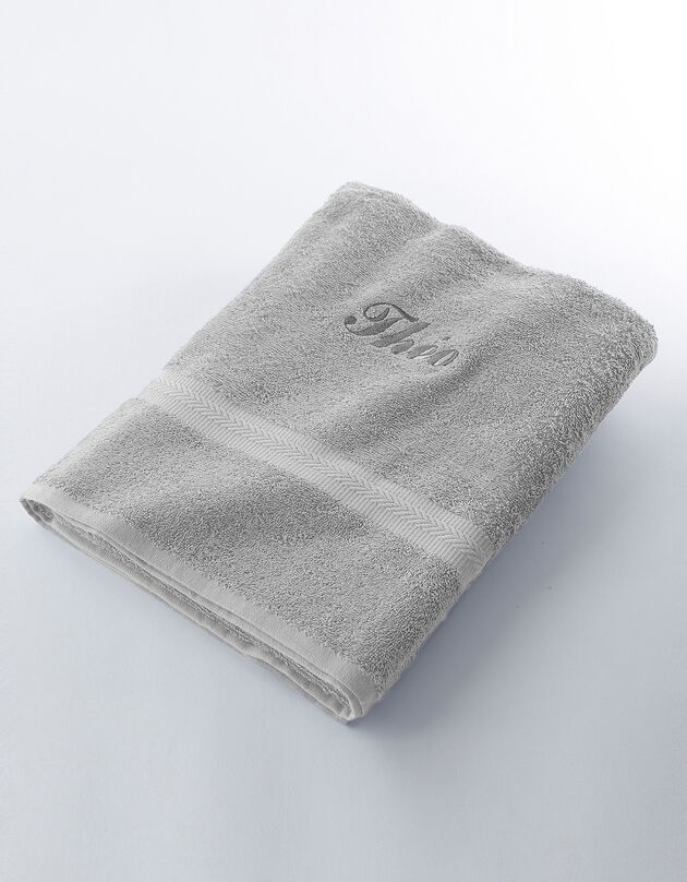 Serviette éponge personnalisable confort moelleux (gris) Serviette éponge personnalisable confort moelleux (gris)