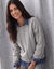 Pull col rond  (gris)