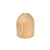 Vase en bois brut forme pot - hauteur 15 cm (bois)