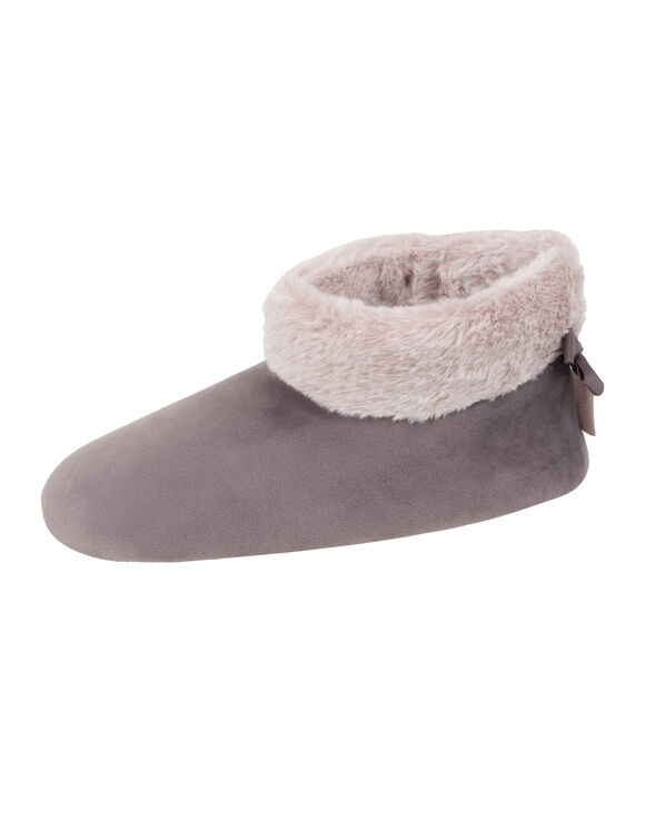 Botillons chaussons micro-velours (taupe)
