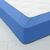 Drap-housse uni coton bonnet 32 cm (océan)